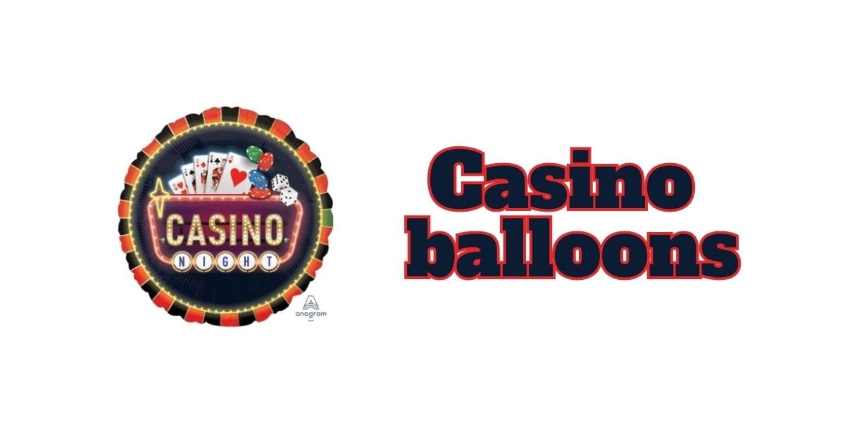 casino balloon cover