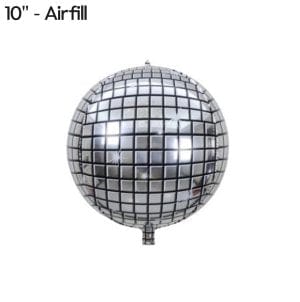 Balloons2Go Balloons 10" Disco Sphere Balloon Disco Sphere Balloon – Shiny Party Vibe (Multiple Sizes)