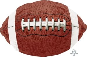 Balloons2Go Balloons 31" Football Foil Balloon Anagram 18" Football Foil Balloon – Game Day Party Decor