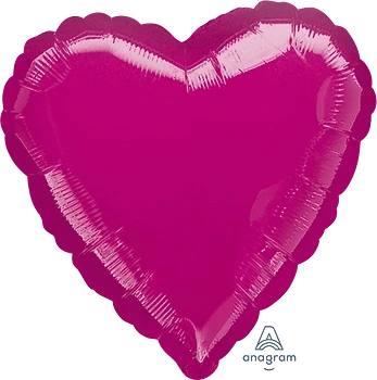 Anagram Balloons 18" Magenta Heart Foil Balloon Anagram 18" Magenta Heart Foil Balloon Anagram