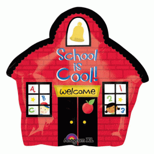 Balloons2Go Balloons School House Junior Shape Foil Balloon School House Junior Shape Foil Balloon