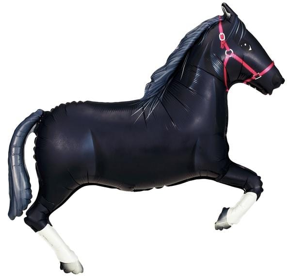 Balloons2Go Balloons 43" Horse Balloon 43in Horse Foil Balloon | Farm & Cowboy Party Decor