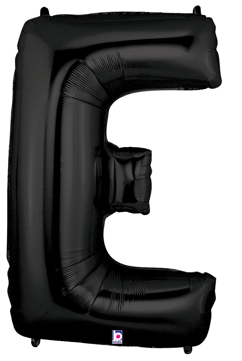 Balloons2Go Balloons E 34" Black Number Foil Balloons 34" Black Number Foil Balloons