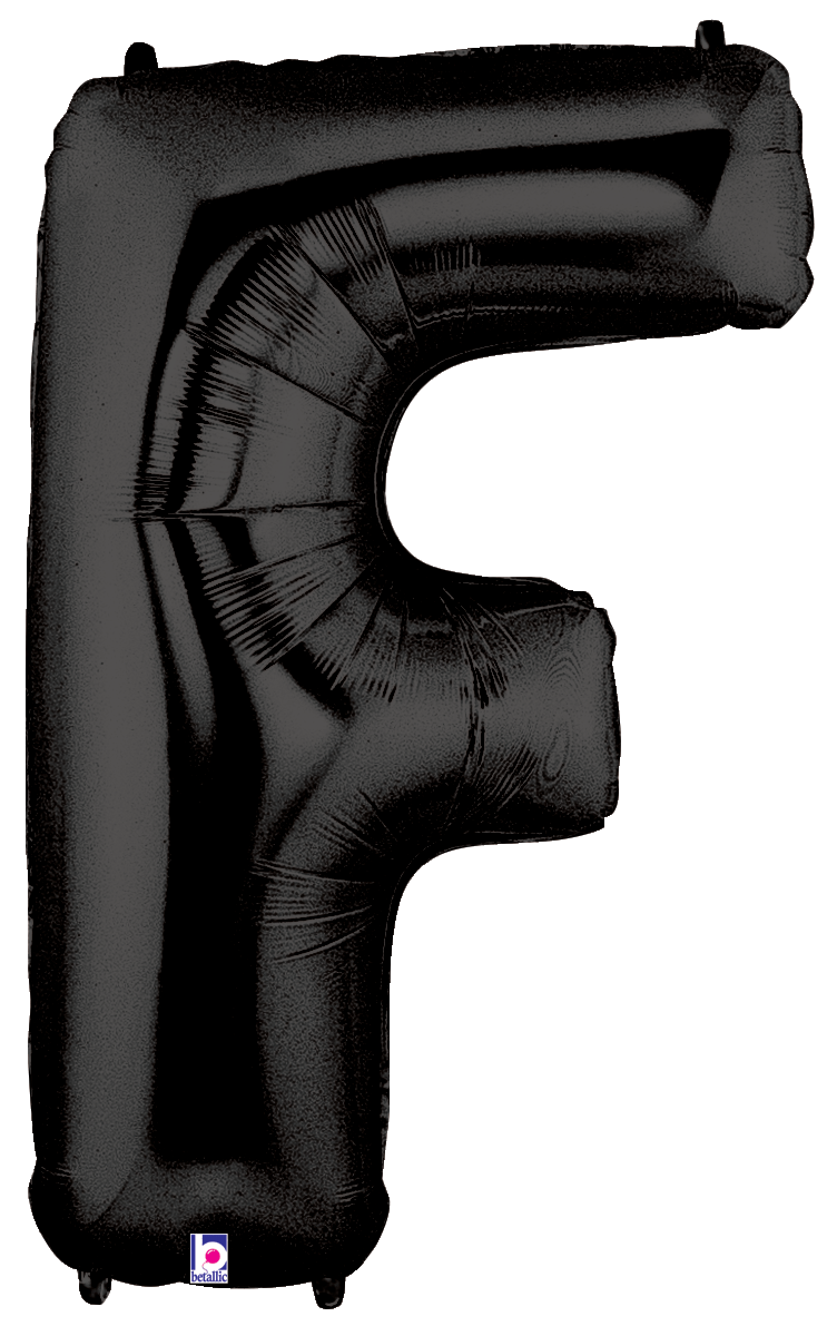 Balloons2Go Balloons F 34" Black Number Foil Balloons 34" Black Number Foil Balloons