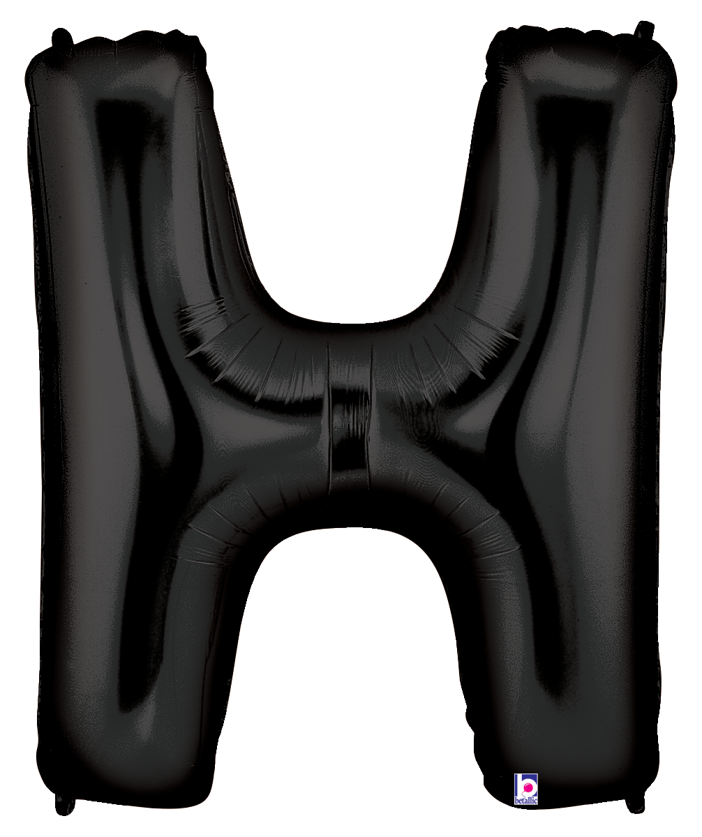 Balloons2Go Balloons H 34" Black Number Foil Balloons 34" Black Number Foil Balloons