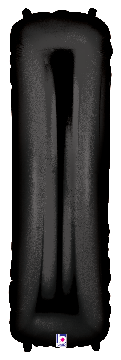 Balloons2Go Balloons I 34" Black Number Foil Balloons 34" Black Number Foil Balloons