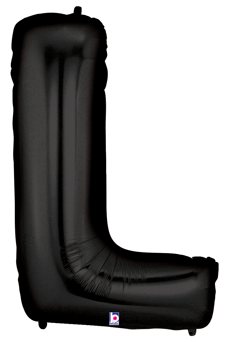 Balloons2Go Balloons L 34" Black Number Foil Balloons 34" Black Number Foil Balloons