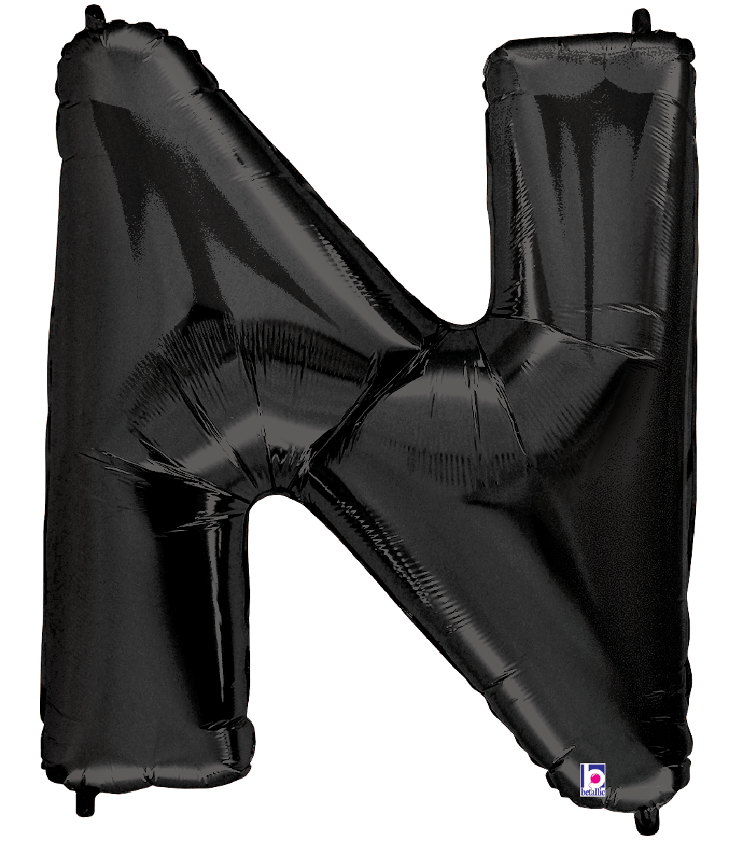 Balloons2Go Balloons N 34" Black Number Foil Balloons 34" Black Number Foil Balloons