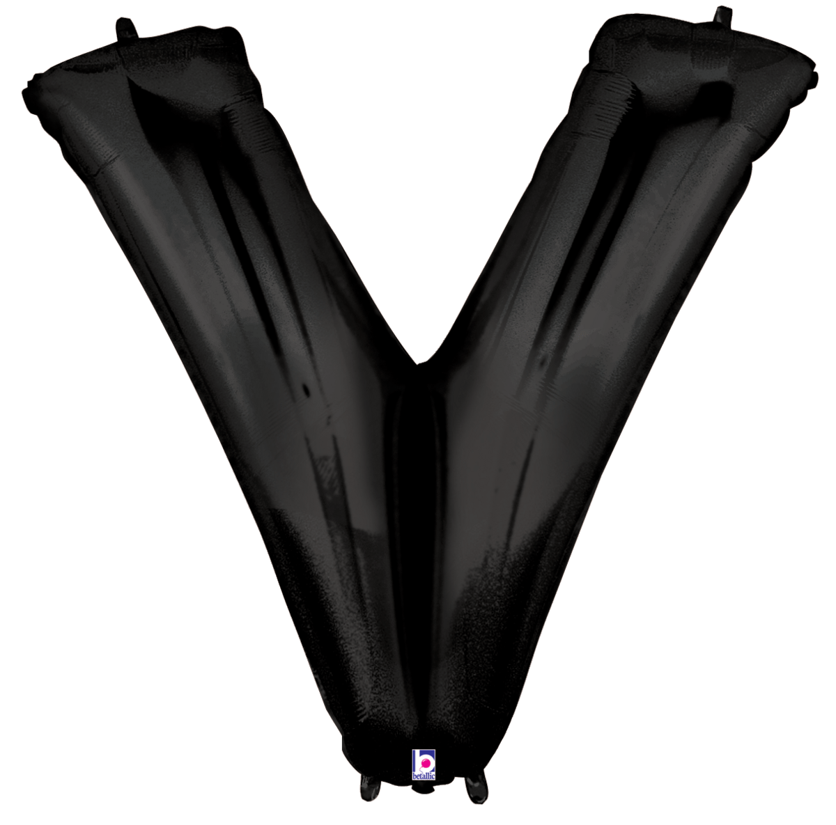 Balloons2Go Balloons V 34" Black Number Foil Balloons 34" Black Number Foil Balloons