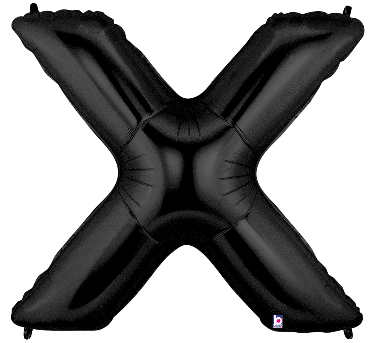 Balloons2Go Balloons X 34" Black Number Foil Balloons 34" Black Number Foil Balloons