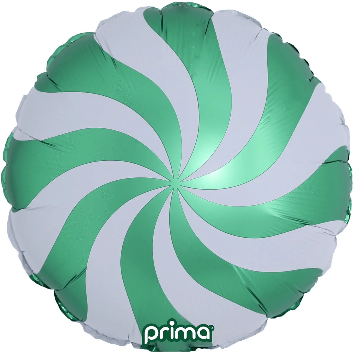 prima Balloons 18" Candy Swirl - Green Foil Balloon 18" Candy Swirl - Green Foil Balloon