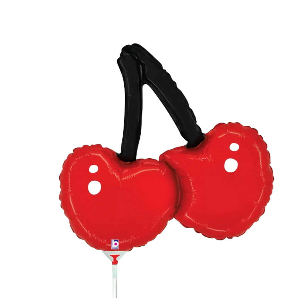 sempertex Balloons 14" Betallic Mini Sweet Cherry Airfill foil balloon 14" Betallic Mini Sweet Cherry Airfill foil balloon