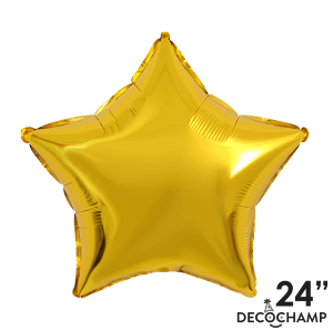 Decochamp Balloons 24" Deco Star Gold Foil Balloon - Pkg 1ct 24" Deco Star Gold Foil Balloon - Pkg 1ct