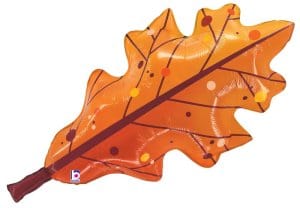 sempertex Balloons 30" Fall Orange Leaf Foil Balloon 1ct 30" Fall Orange Leaf Foil Balloon 1ct