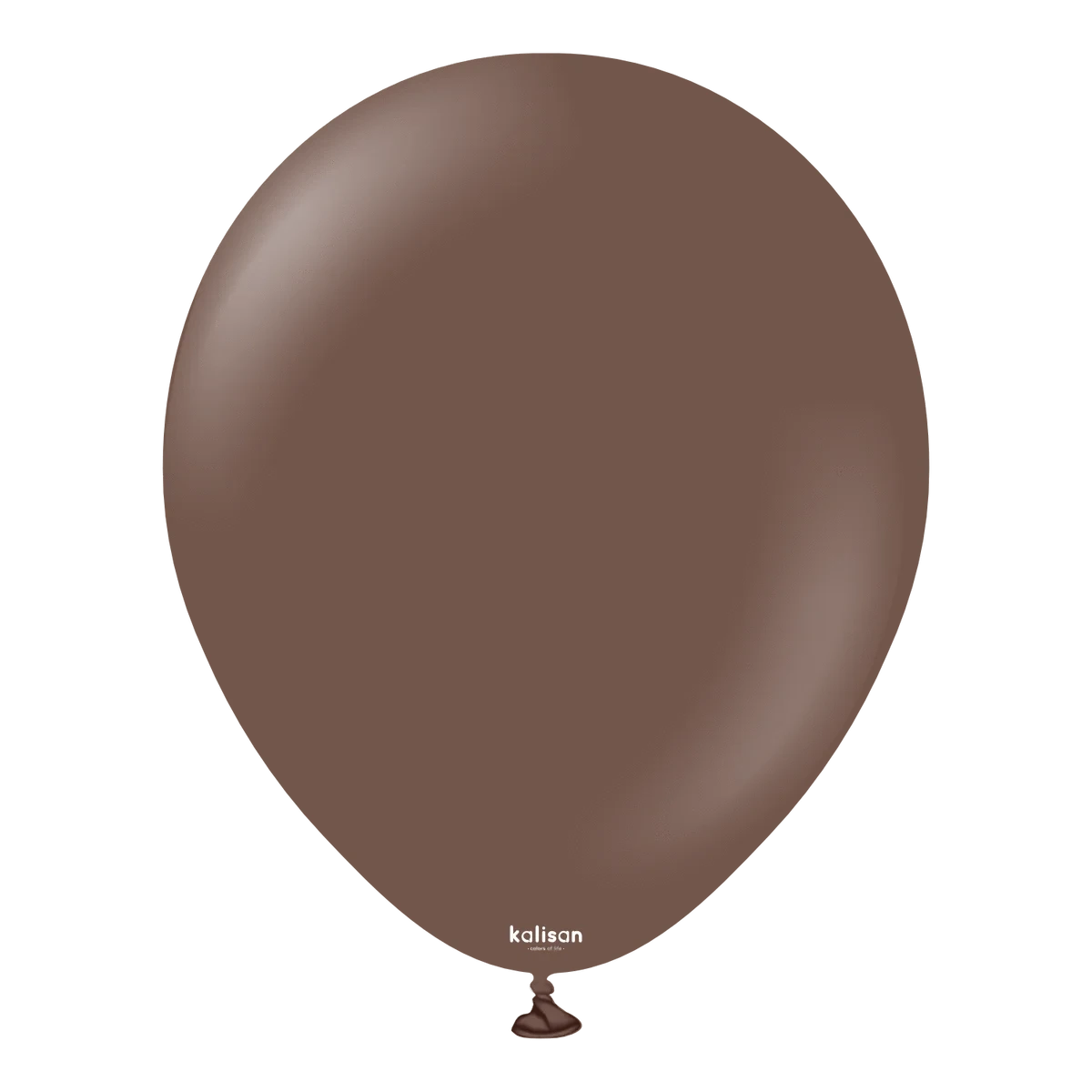 Balloons2Go Balloons 18" Kalisan Standard Chocolate Brown Balloon 25Ct 18" Kalisan Standard Chocolate Brown Balloon 25Ct
