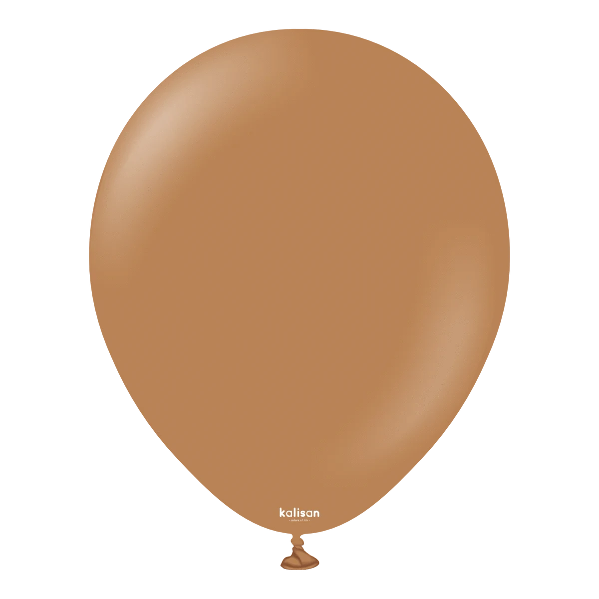 Balloons2Go Balloons 12" Kalisan Standard Caramel Brown Balloon 100 Ct 12in Caramel Brown Latex Balloons - 100ct | Kalisan Standard