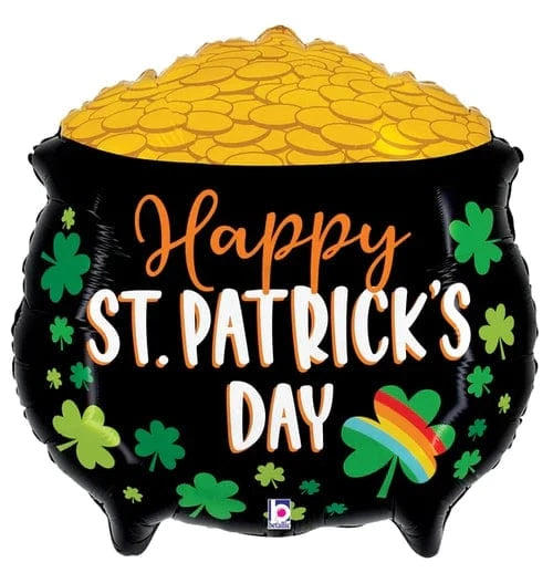 Balloons2Go Balloons 23" Lucky Pot O Gold St. Patrick's Day Balloon 23in Lucky Pot O' Gold Balloon | St. Patrick’s Day Decor