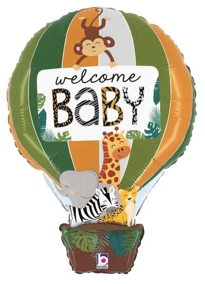 Balloons2Go Balloons 24" Jungle Animals Welcome Baby 24" Jungle Animals Welcome Baby