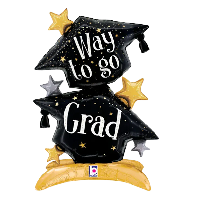 sempertex Balloons 29" Betallic StandUps Grad Hat Foil Balloon 29" Betallic StandUps Grad Hat Foil Balloon