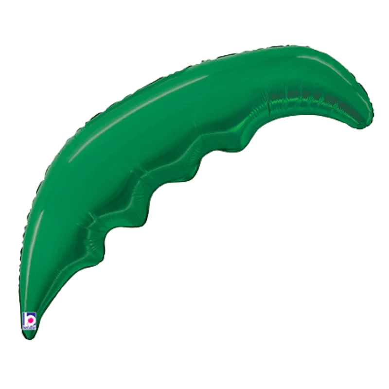 Balloons2Go Balloons 33" Betallic Emerald Green Palm Frond Foil Balloon 33in Emerald Green Palm Frond Balloon | Betallic Foil Leaf