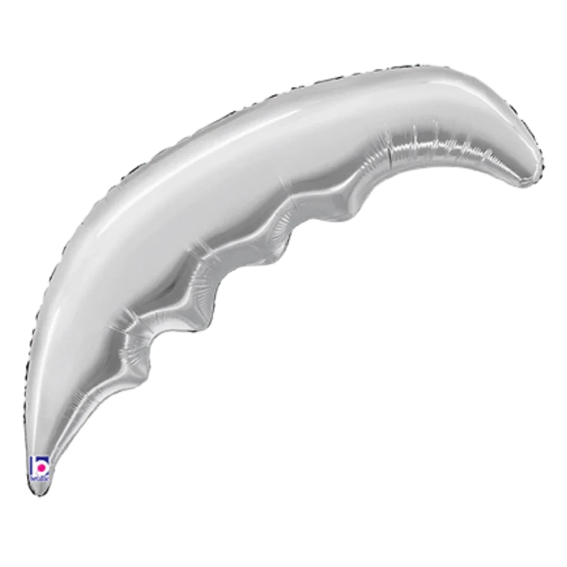 Balloons2Go Balloons 33" Betallic Silver Palm Frond Foil Balloon 33in Silver Palm Frond Foil Balloon | Betallic Tropical Decor