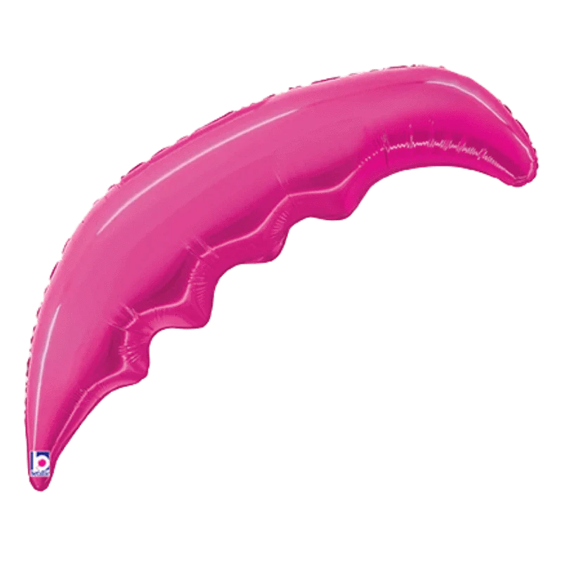 Balloons2Go Balloons 33" Betallic Fuchsia Palm Frond Foil Balloon Balloonia 5in Latex Yellow Mango Balloons - 100ct | Vibrant Mini Balloons