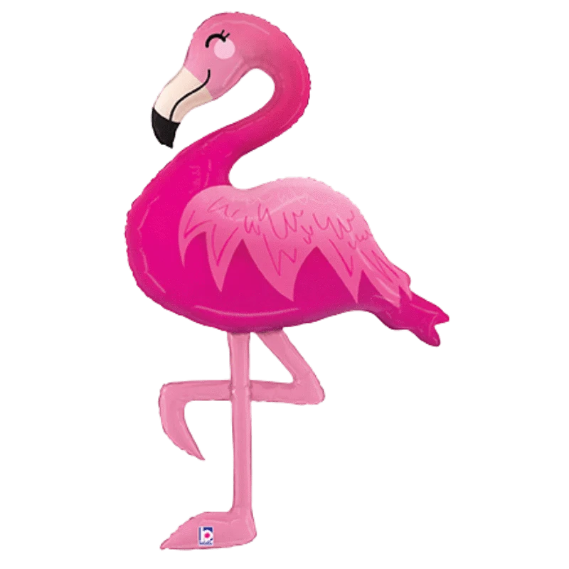 Balloons2Go Balloons 44" Betallic Pink Flamingo Foil Balloon 44in Betallic Pink Flamingo Foil Balloon | Tropical Party Decor