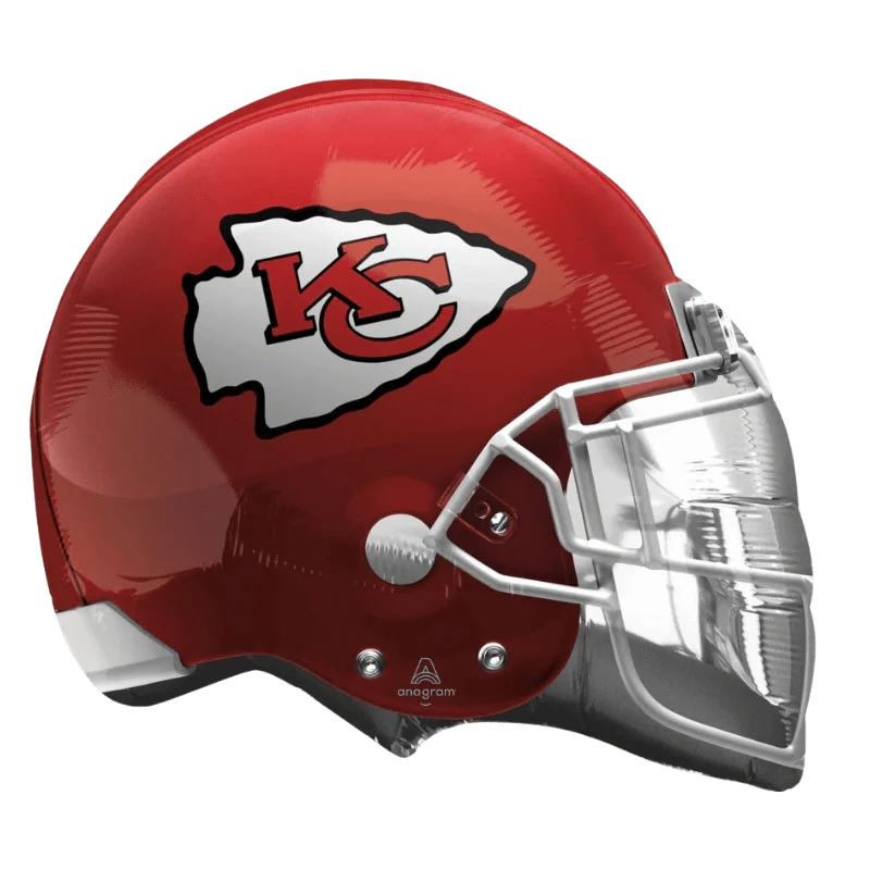 Balloons2Go Balloons 21" Anagram Kansas City Chiefs NFL Football Helmet Foil Balloon 21" Kansas City Chiefs Football Helmet Balloon – Nfl