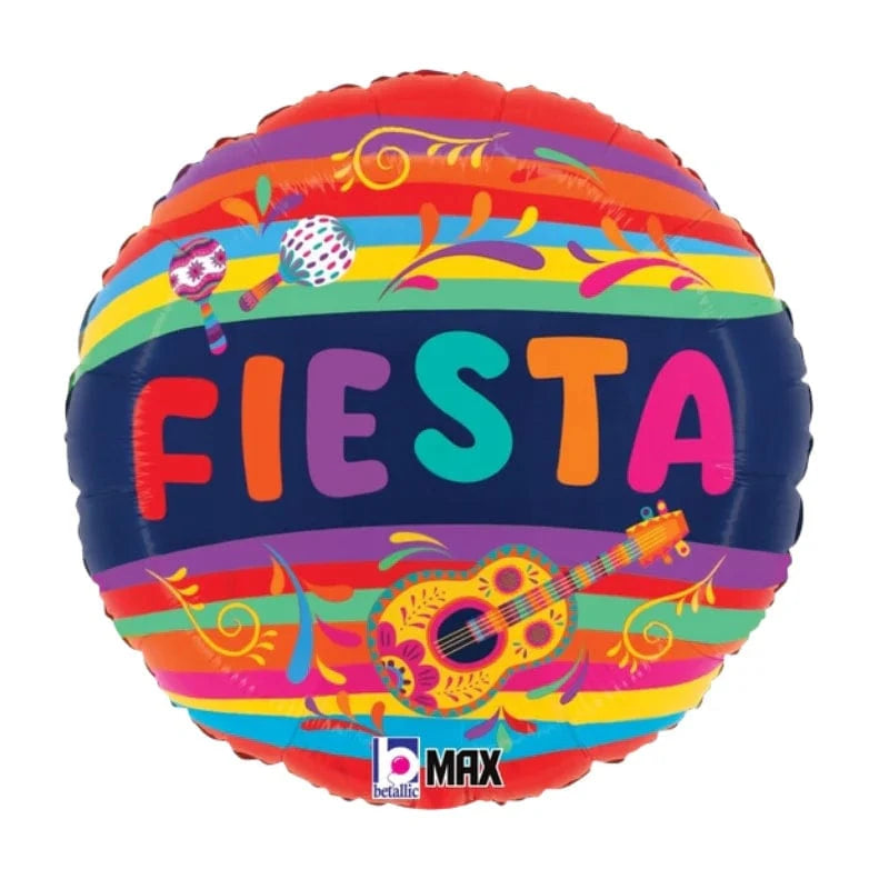 Balloons2Go Balloons 18" Betallic Festive Fiesta Foil Balloon 18" Betallic Festive Fiesta Foil Balloon | Party Celebration Balloon