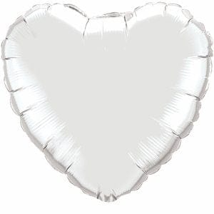 qualatex Balloons 36" Silver Heart Qualatex 1ct foil balloon 36" Silver Heart Qualatex 1ct foil balloon