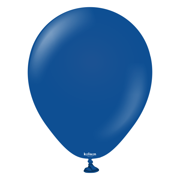 Balloons2Go Balloons 5 inch (100 Ct) / Dark Blue Kalisan Standard Colors All Sizes Kalisan Deluxe Latex Balloons | Vibrant Color Collection