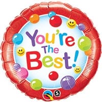 Balloons2Go Balloons 18 inch You're The Best Candy Gumballs Balloon 18" You’re the Best Candy Gumballs Balloon | Appreciation Gift