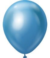 Balloons2Go Balloons Mirror Blue / 5 inch (100 Ct) Kalisan Mirror Collection Kalisan Mirror Collection Latex Balloons | Glossy Metallic Finish