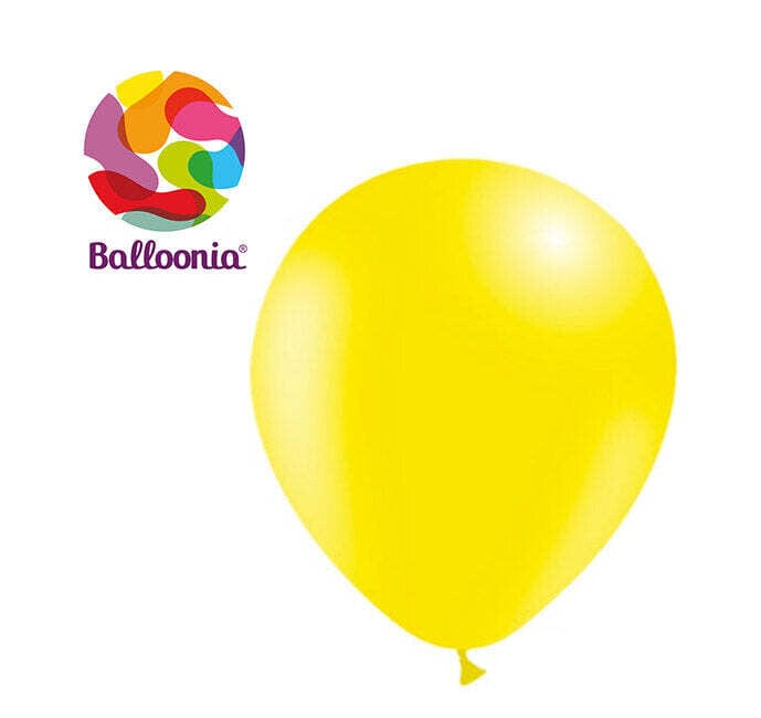 Balloons2Go Balloons Balloonia 5" Limon/yellow 100 ct 5in Limon Yellow Latex Balloons - 100ct | Balloonia