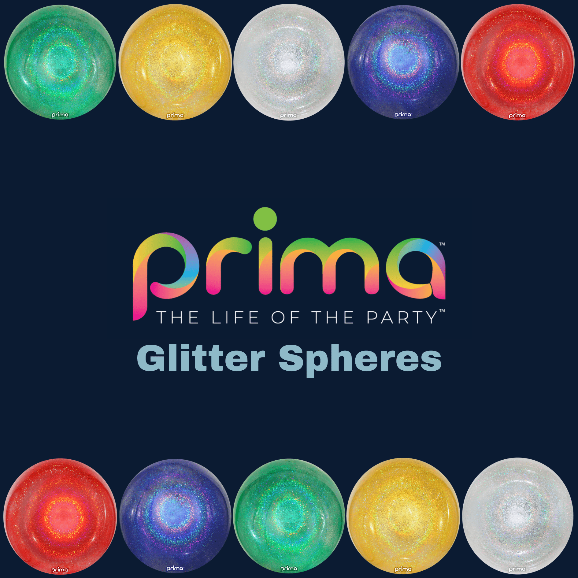 Balloons2Go Balloons 20" Prima Glitter Spheres Balloons 20in Green Glitter Spheres Balloon | Orbz Shimmer Effect