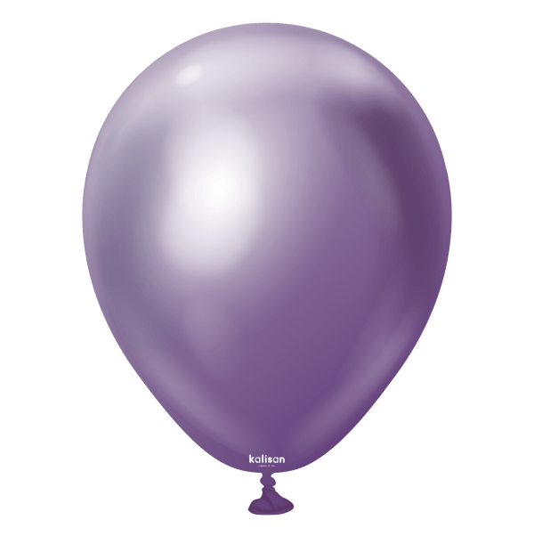 Balloons2Go Balloons Mirror Violet / 5 inch (100 Ct) Kalisan Mirror Collection Kalisan Mirror Collection Latex Balloons | Glossy Metallic Finish