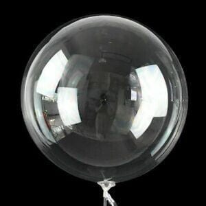 Balloons2Go Balloons 18" Clear Bubble Balloon (1 Ct) 18in Clear Bubble Balloon - 1ct | Crystal Look Decoration