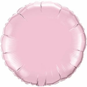 Helium and Balloons of texas Balloons 18" Pearl baby pink round foil balloon 18" Pearl baby pink round foil balloon