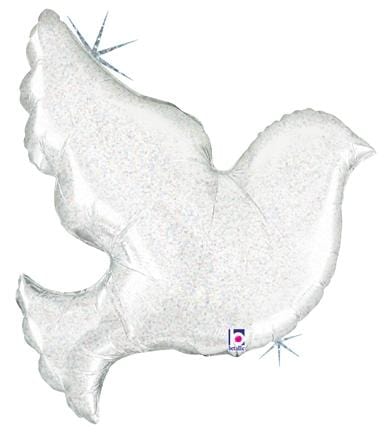 Balloons2Go Balloons 34" Pearl White Dove Balloon 34in Pearl White Dove Balloon | Elegant Wedding or Religious Decor