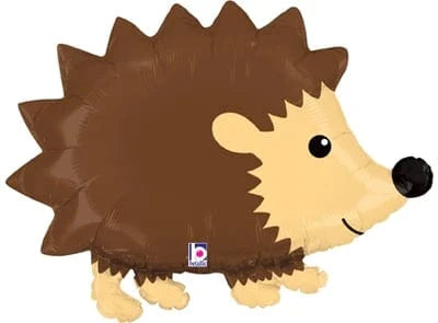 Balloons2Go Balloons 30" Woodland Hedgehog Foil Balloon 30in Woodland Hedgehog Balloon | Cute Forest Foil Animal