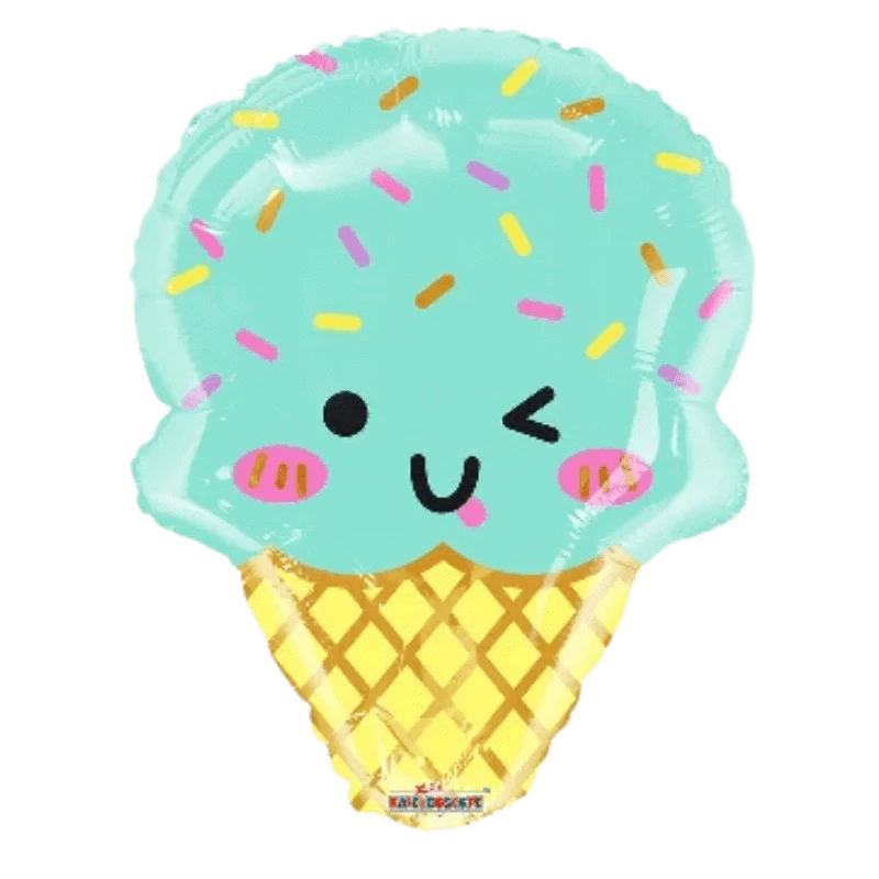 Balloons2Go Balloons 28" Ice cream cone foil balloon 28" Ice cream cone foil balloon