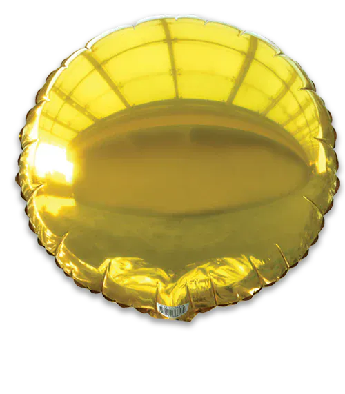 Helium and Balloons of texas Balloons 18" Gold Round foil balloon 18" Gold Round foil balloon