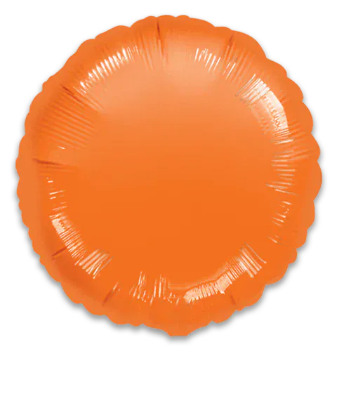 Helium and Balloons of texas Balloons 18" Orange Round foil balloon 18" Orange Round foil balloon