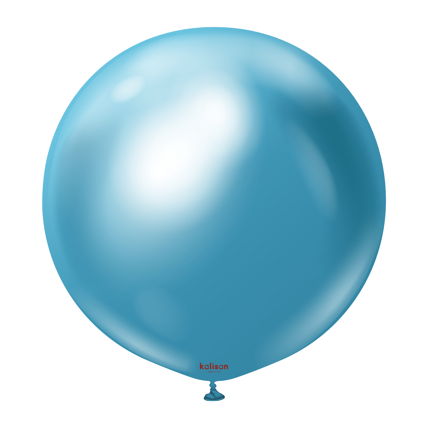 Balloons2Go Balloons Mirror Blue / 24 inch (2 Ct) Kalisan Mirror Collection Kalisan Mirror Collection Latex Balloons | Glossy Metallic Finish