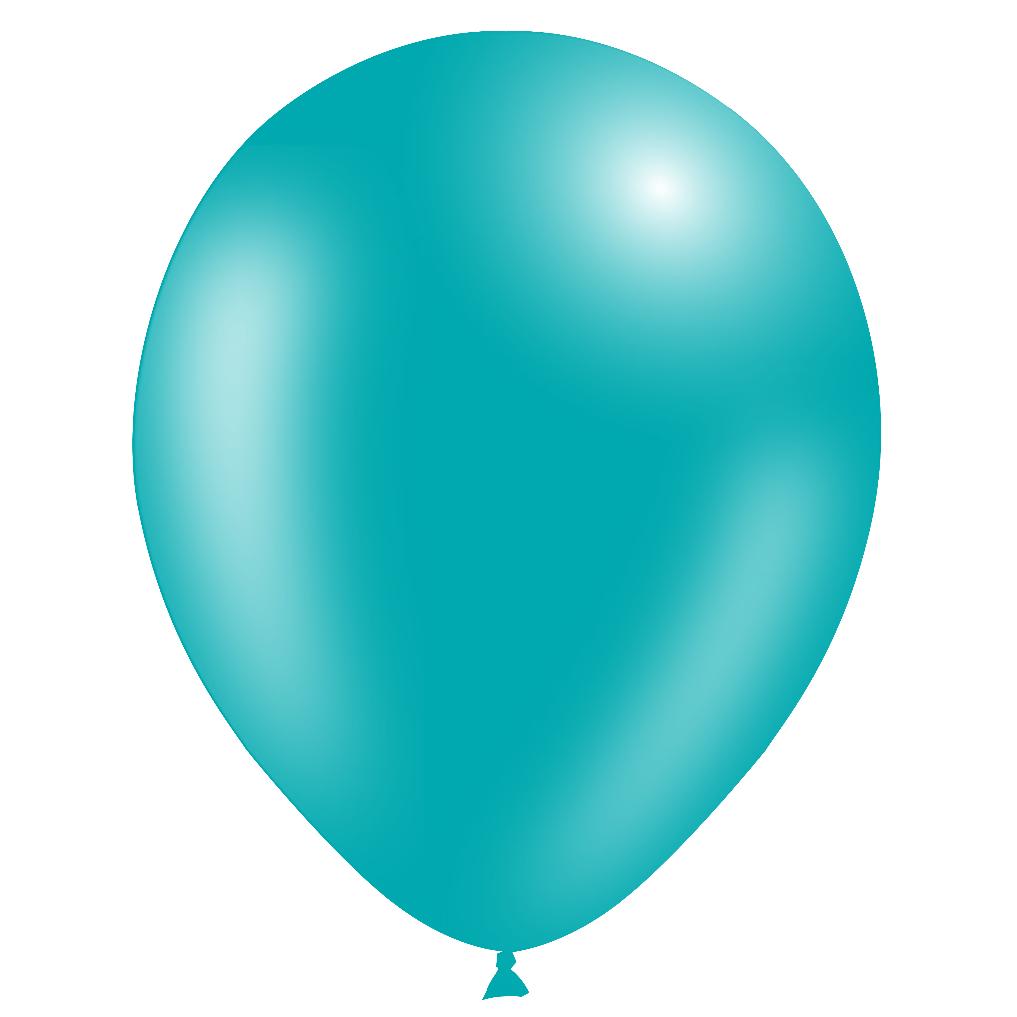 Balloonia 5" Standard Turquoise Latex Balloon 100 Ct 1