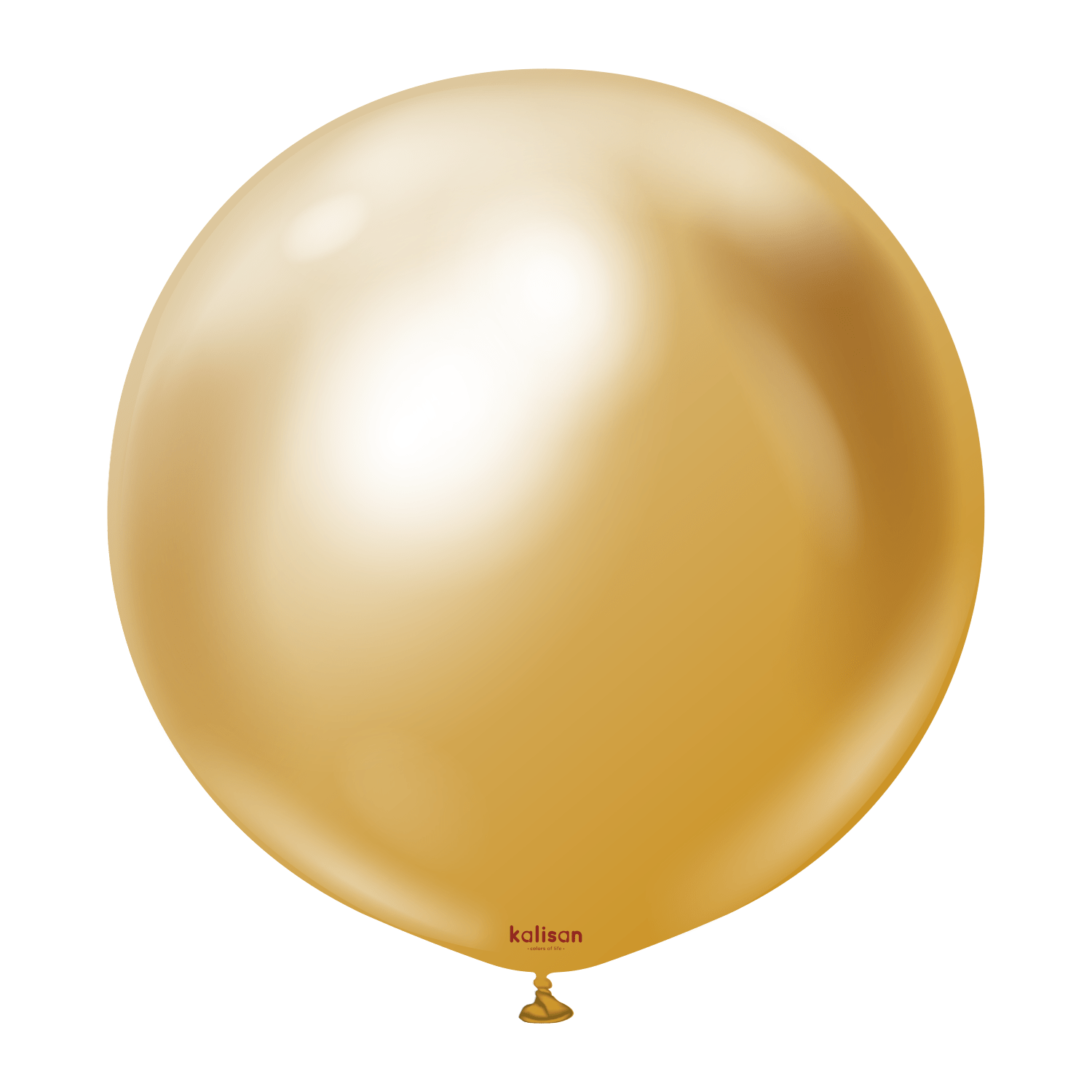 Balloons2Go Balloons Mirror Gold / 24 inch (2 Ct) Kalisan Mirror Collection Kalisan Mirror Collection Latex Balloons | Glossy Metallic Finish