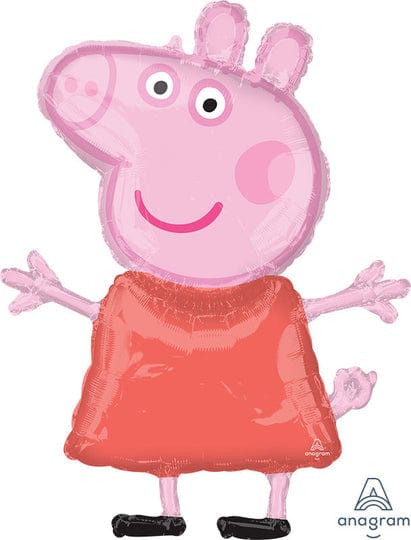 Balloons2Go Balloons 32" Peppa Pig Super Shape Foil Balloon 32in Peppa Pig Supershape Foil Balloon | Character Decor