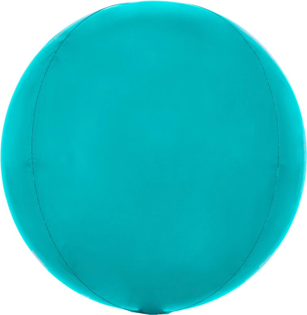 Balloons2Go Balloons 16" Orbz Turquoise Foil Balloon 1ct 16" Orbz Turquoise Foil Balloon 1ct