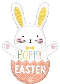 Balloons2Go Balloons 32in Hoppy EASTER Bunny - SuperShape Foil Balloon 32in Hoppy EASTER Bunny - SuperShape Foil Balloon