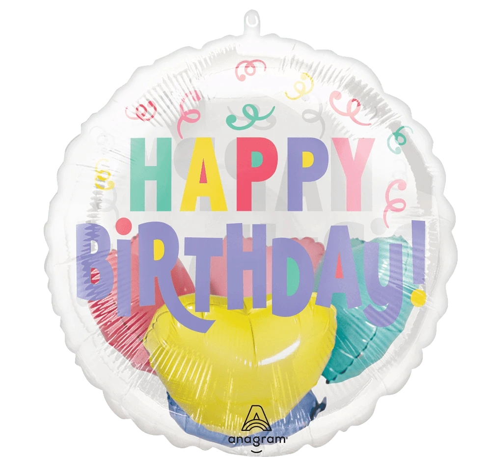Balloons2Go Balloons Pastel confetti Birthday insider 1ct Pastel confetti Birthday insider 1ct